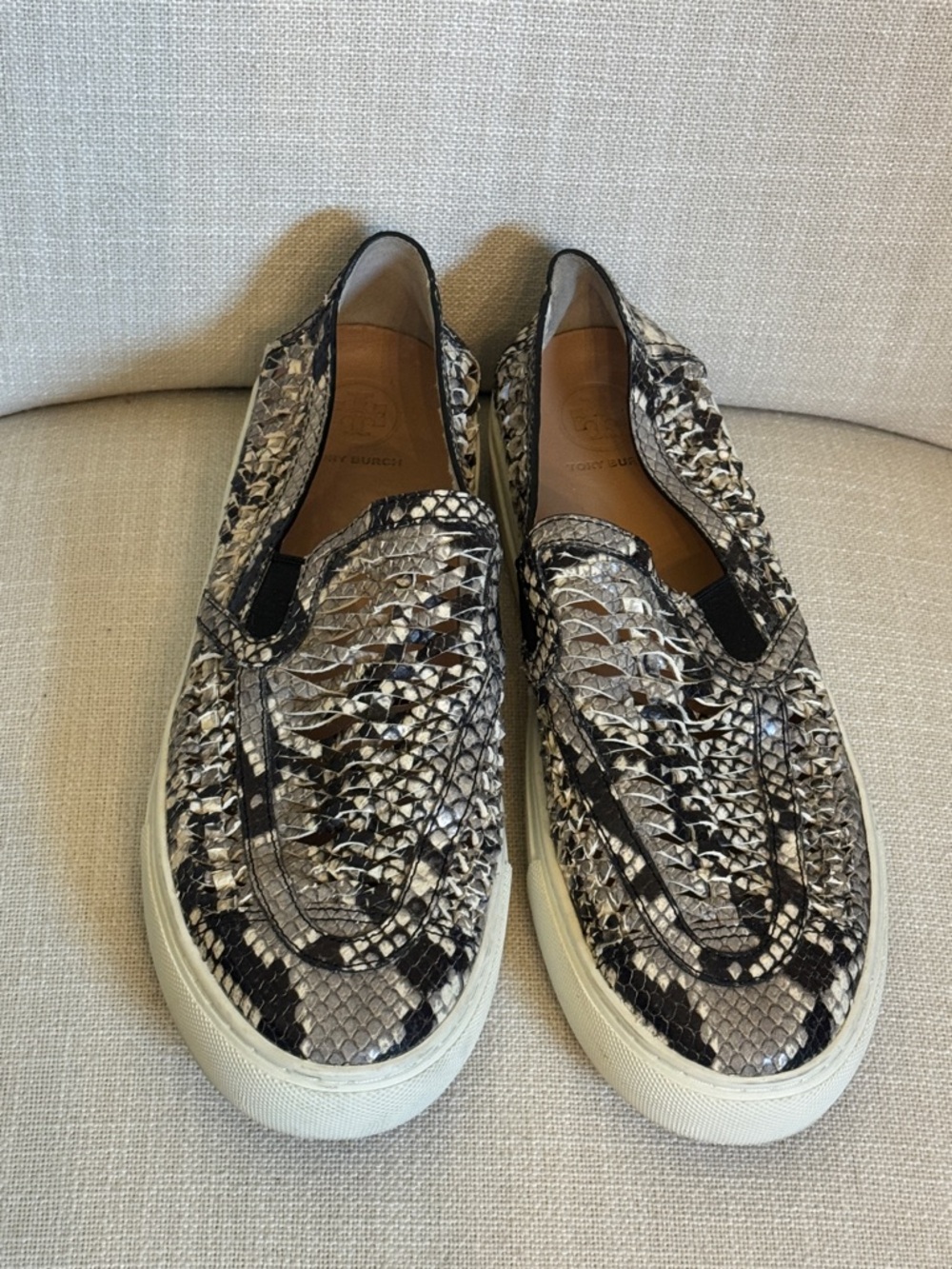 Tory Burch Hurache woven pull on sneakers